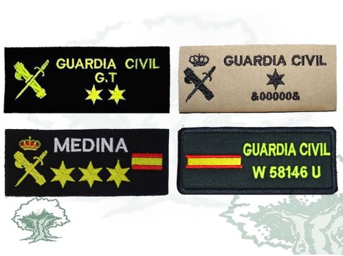 Galleta Guardia Civil personalizada bordada