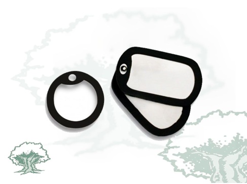 Goma para chapa militar identificativa