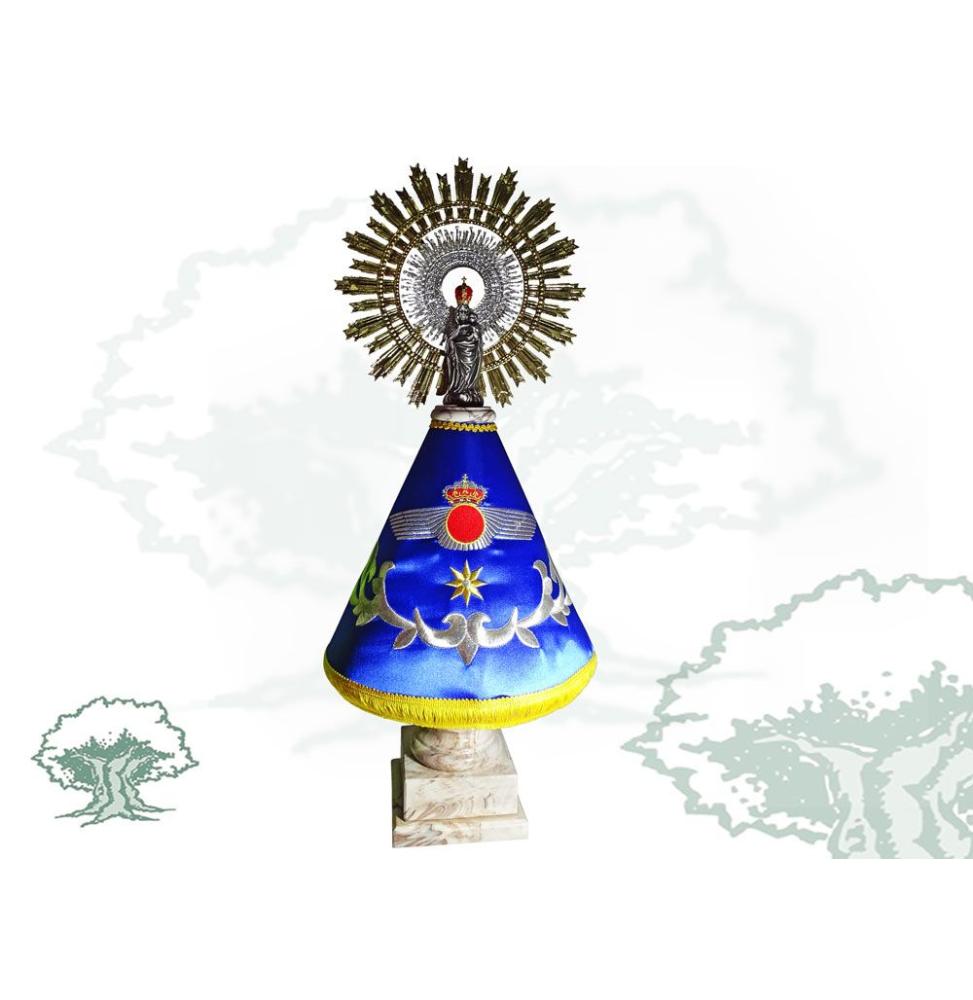 Figura Virgen del Pilar con manto del Ejército del Aire