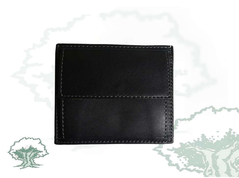 Tarjetero España con monedero de cuero