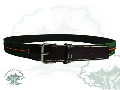Cinturón España de cuero en verde