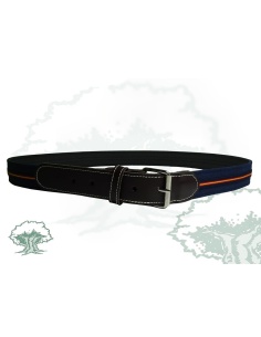 Cinturón España de cuero en azul