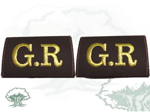 Hombreras Guarda Rural de tubo bordadas