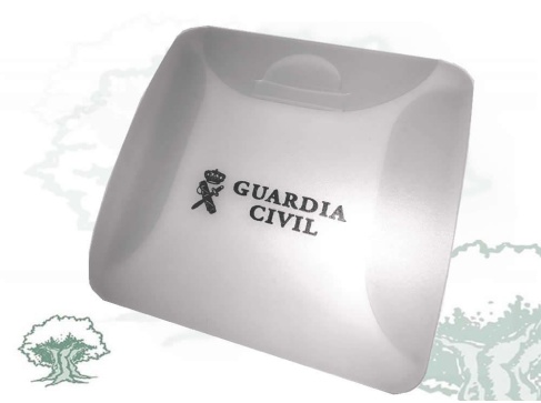 Funda porta mascarillas Guardia Civil translúcida