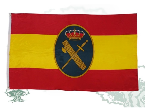 Bandera España Guardia Civil en óvalo