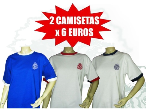 Camiseta de algodón Policía Nacional bicolor liquidación