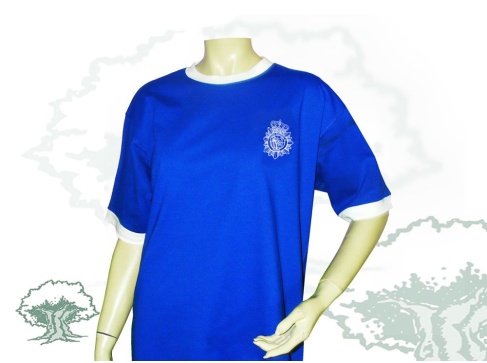 Camiseta de algodón Policía Nacional bicolor liquidación