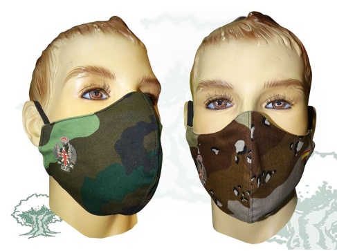 Mascarilla textil higiénica Ejército de camuflaje