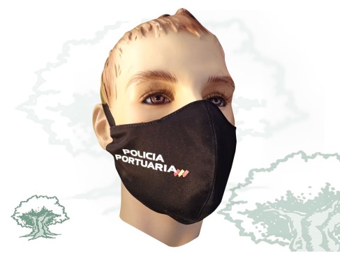 Mascarilla Policía Portuaria textil higiénica