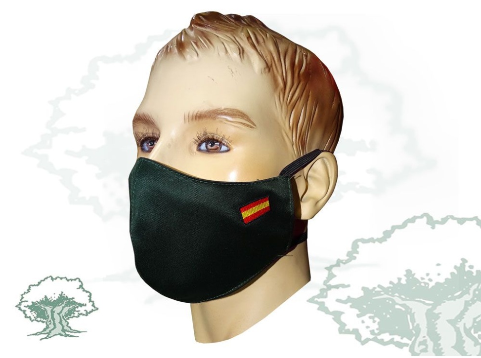 Mascarilla Guardia Civil textil higiénica bordada