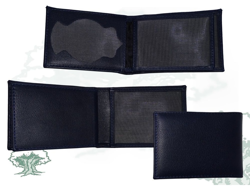 Cartera Policía Nacional en azul para chapa