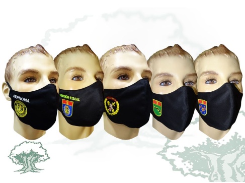 Mascarilla Especialidades Guardia Civil textil higiénica bordada