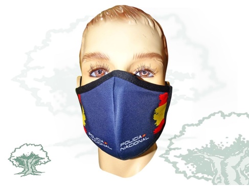 Mascarilla higiénica reutilizable Policía Nacional