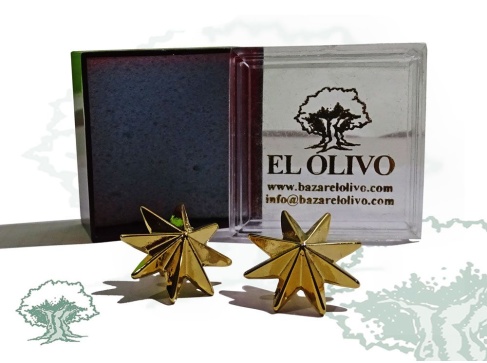 Estrellas 8 puntas doradas