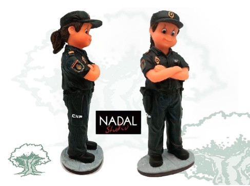 Figura Policía Nacional mujer de porcelana
