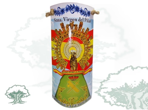 Teja Virgen del Pilar de cerámica Teja Virgen del Pilar de cerámica
