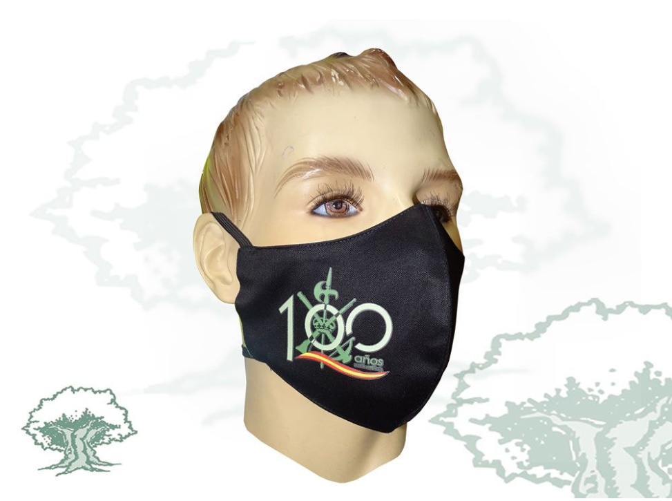 Mascarilla Legión 100 años textil higiénica