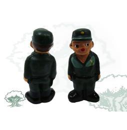 Figura Guardia Civil de barro con gorra