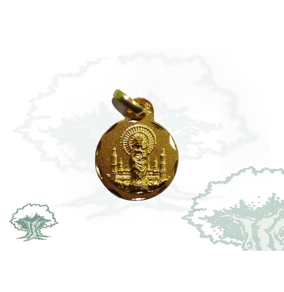 Medalla Virgen del Pilar de oro pequeña