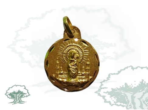 Medalla de oro de la Virgen del Pilar mediana