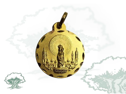 Medalla de oro de la Virgen del Pilar grande