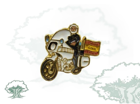 Pin Guardia Civil de Tráfico motorista bandera España