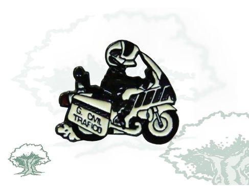 Pin Guardia Civil de Tráfico motorista negro