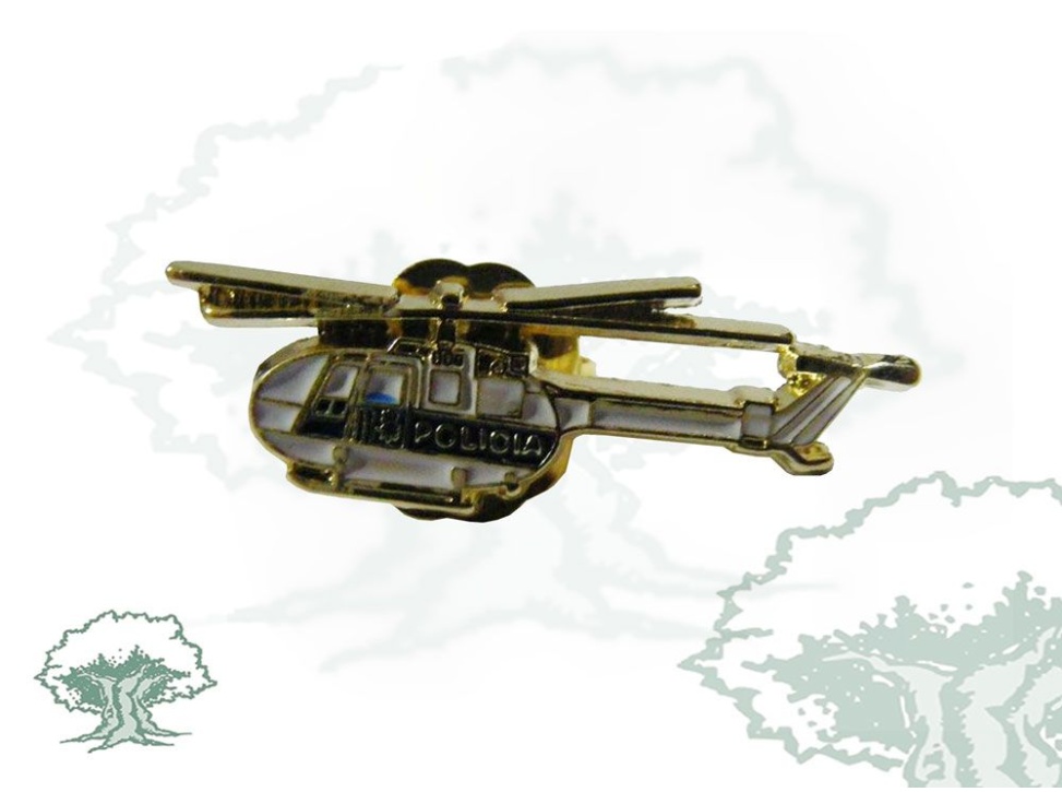 Pin helicóptero Policía Nacional