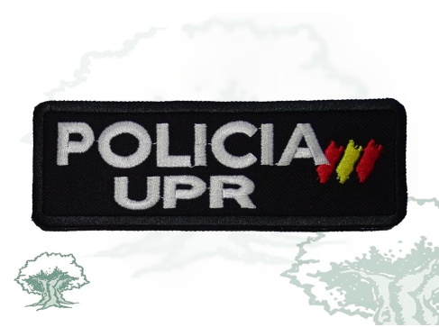 Galleta UPR de la Policía Nacional bordada