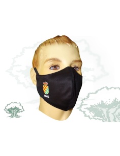 Mascarilla UME negra textil higiénica