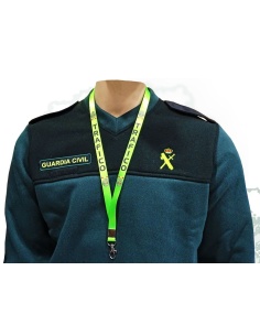 Cinta lanyard Guardia Civil de Tráfico fluor