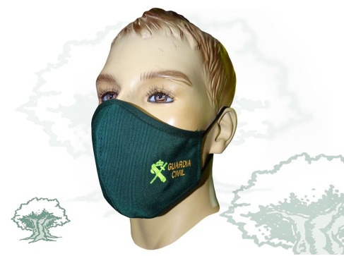 Mascarilla Guardia Civil higiénica reutilizable bordada