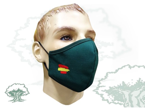 Mascarilla higiénica reutilizable Guardia Civil bordada