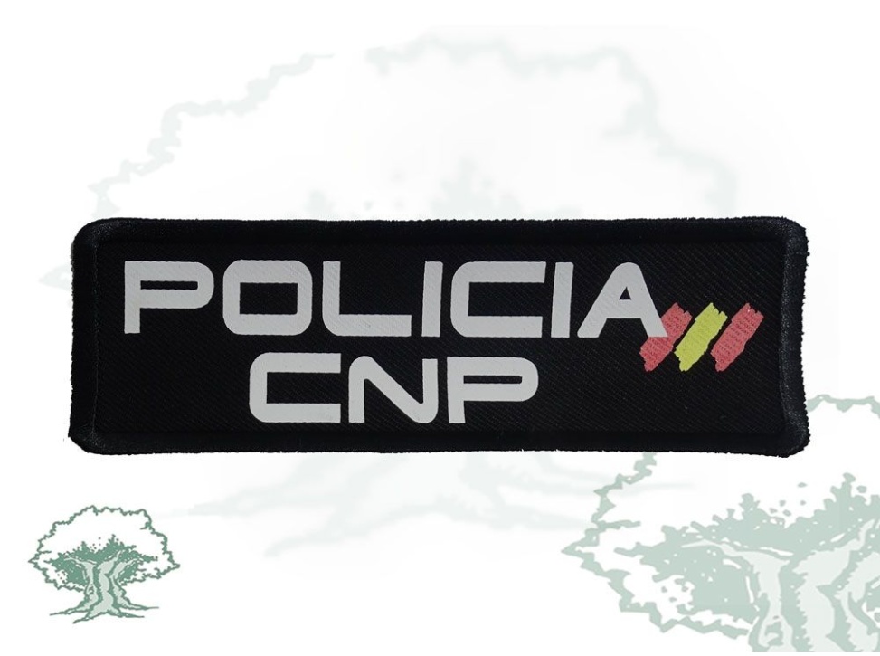 Galleta reflectante Policía Nacional 14x5 cm