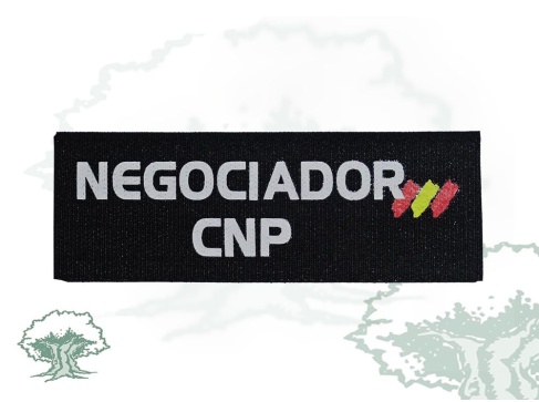 Logo reflectante Negociador de la Policía Nacional