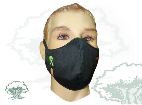 Mascarilla Brigada Guardia Civil textil personalizada