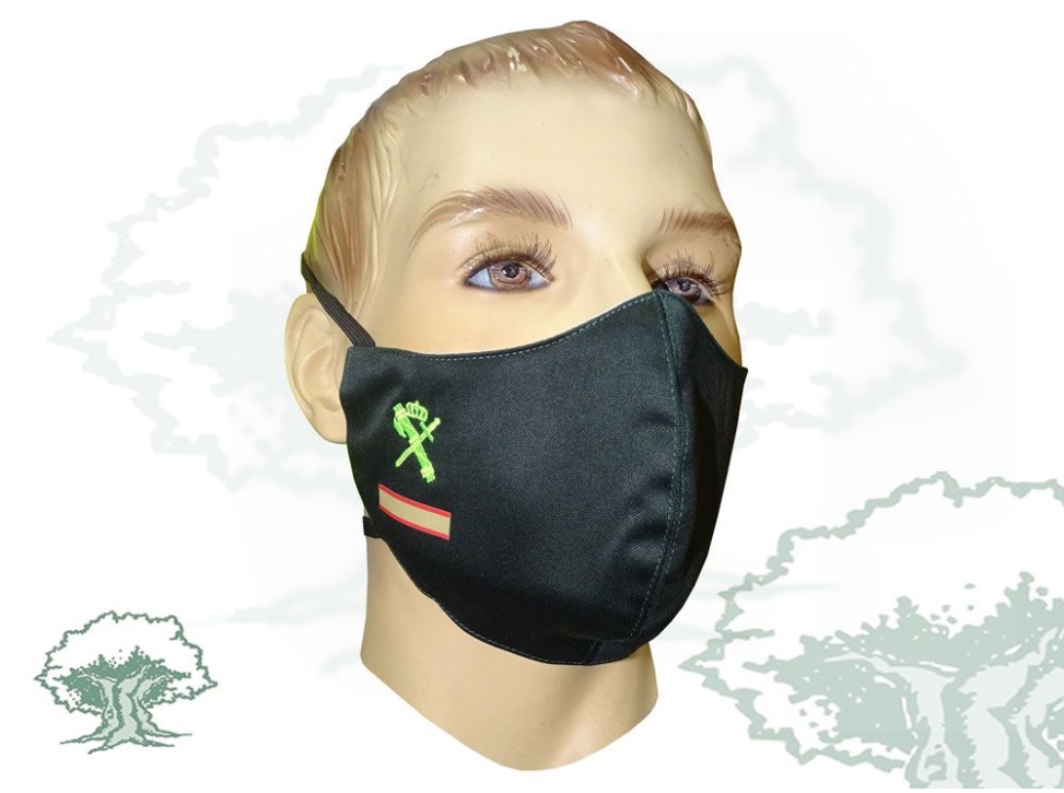 Mascarilla Cabo 1º Guardia Civil textil personalizada
