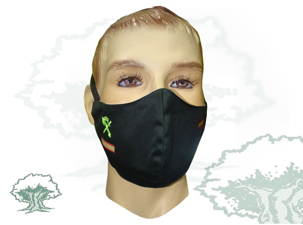 Mascarilla textil personalizada Cabo 1º de la Guardia Civil