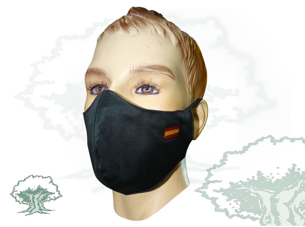 Mascarilla Cabo 1º Guardia Civil textil personalizada