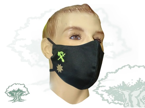 Mascarilla Comandante Guardia Civil textil personalizada
