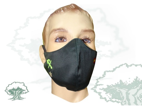 Mascarilla Alferez Guardia Civil textil personalizada