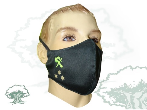Mascarilla textil personalizada Capitán de la Guardia Civil
