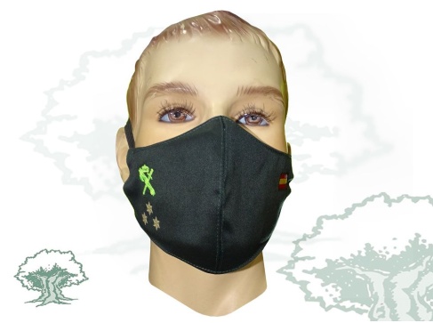 Mascarilla Capitán Guardia Civil textil personalizada