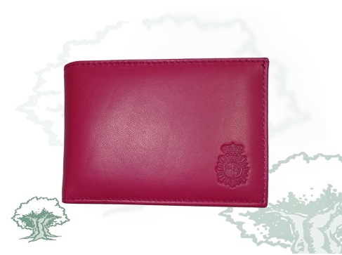 Cartera Policía Nacional en rosa para chapa Cartera Policía Nacional en rosa para chapa