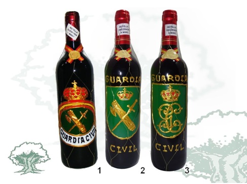 Botella de vino Guardia Civil Botella de vino Guardia Civil