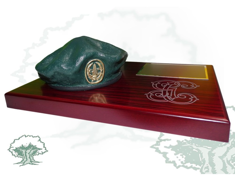 Boina sobremesa GAR Guardia Civil verde