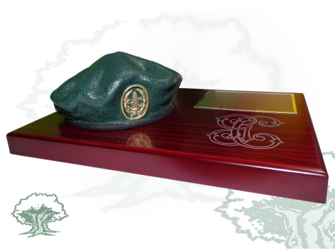 Boina de sobremesa GAR de la Guardia Civil verde Boina de sobremesa GAR de la Guardia Civil verde