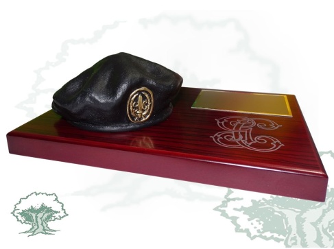 Boina sobremesa GAR Guardia Civil negra