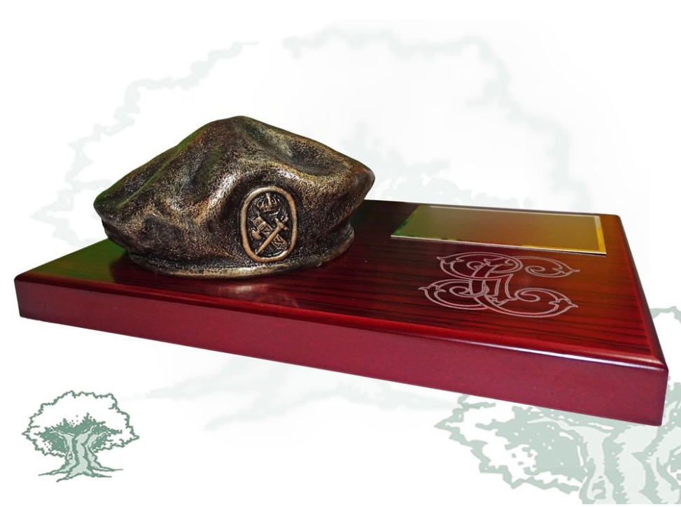 Boina sobremesa Guardia Civil color bronce