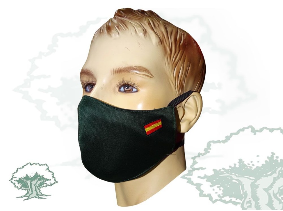 Mascarilla textil higiénica Alumno de la Guardia Civil bordada